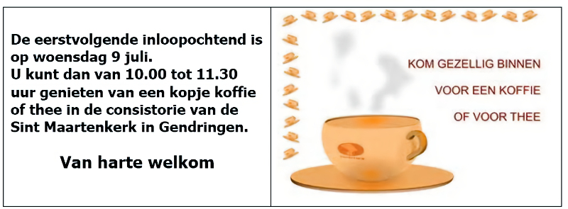 Inloop Woensdag 07 09