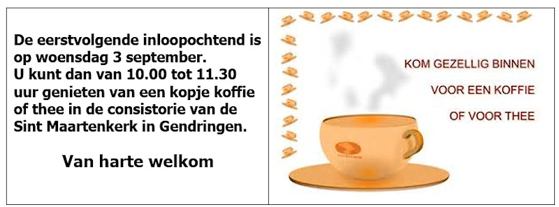Inloop Woensdag 09 03