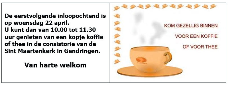 Inloop Woensdag 04 22